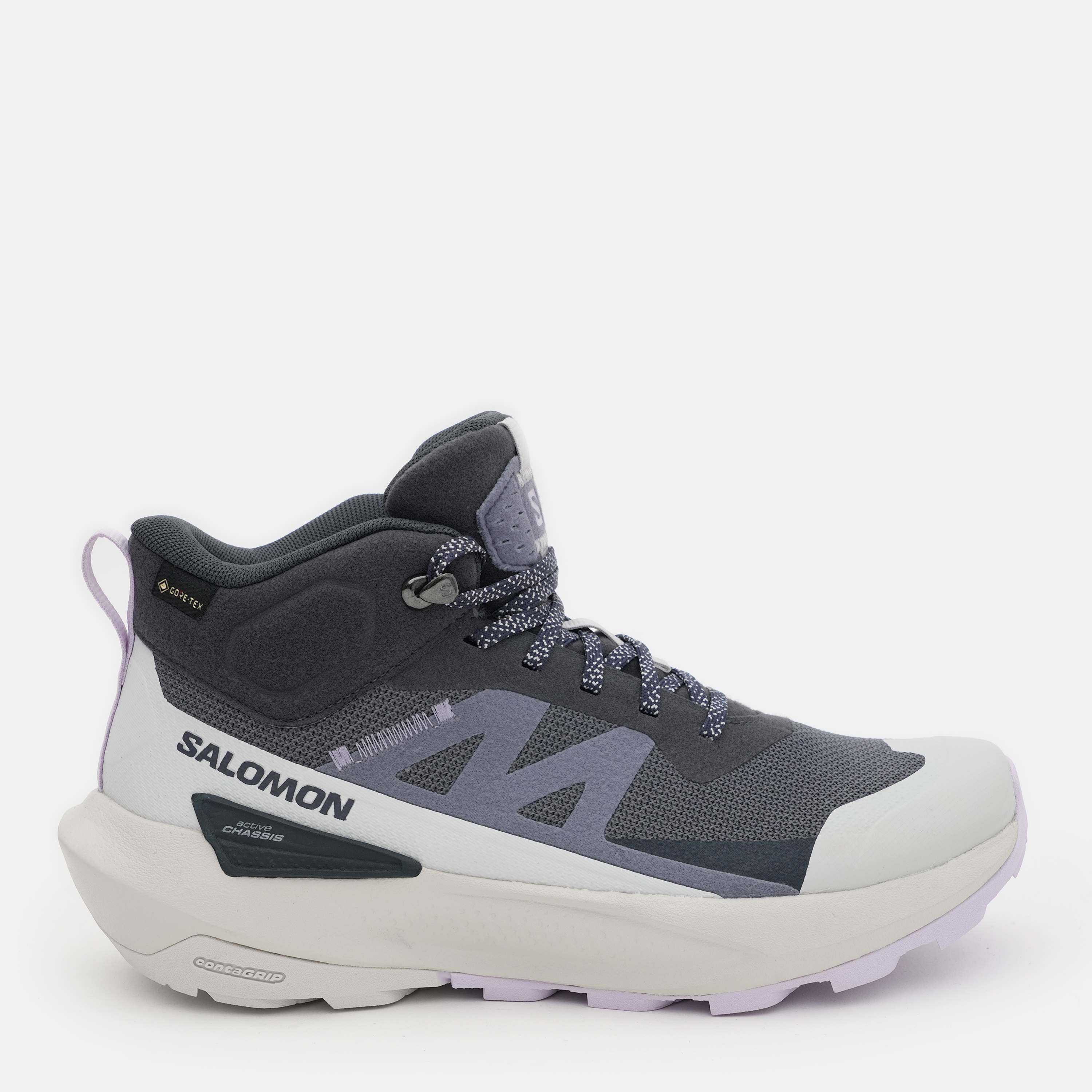 Акція на Жіночі черевики низькі Salomon Elixir Activ Mid Gtx L47457400 37.5 (6US) 23.5 см Сірі від Rozetka