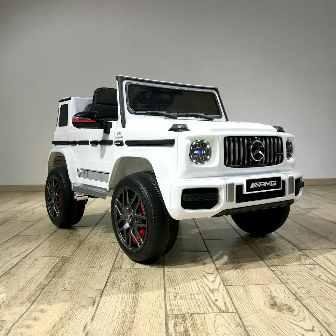 

Детский электромобиль 2021 лицензионный Джип MERCEDES-BENZ G63 AMG 12V BBH-0002 БЕЛЫЙ