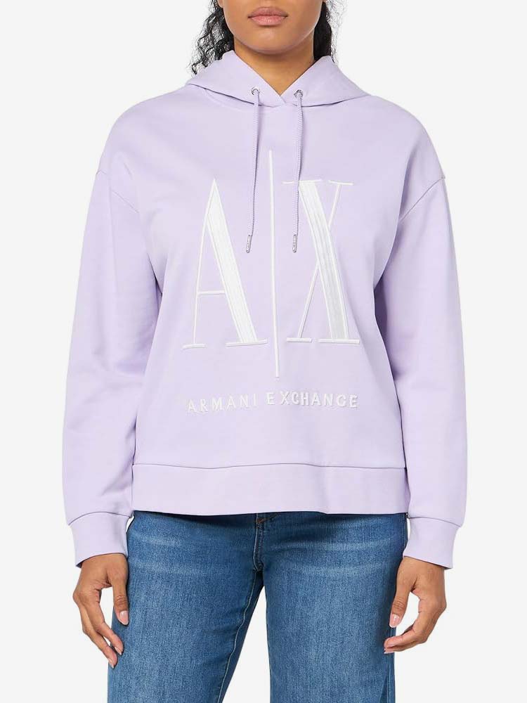 Акція на Худі жіноче Armani Exchange 913871178 XL Бузкове від Rozetka