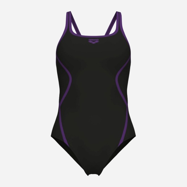 Акція на Купальник суцільний жіночий Arena Pro_File Swimsuit Solid 008055-590 42 Чорний від Rozetka