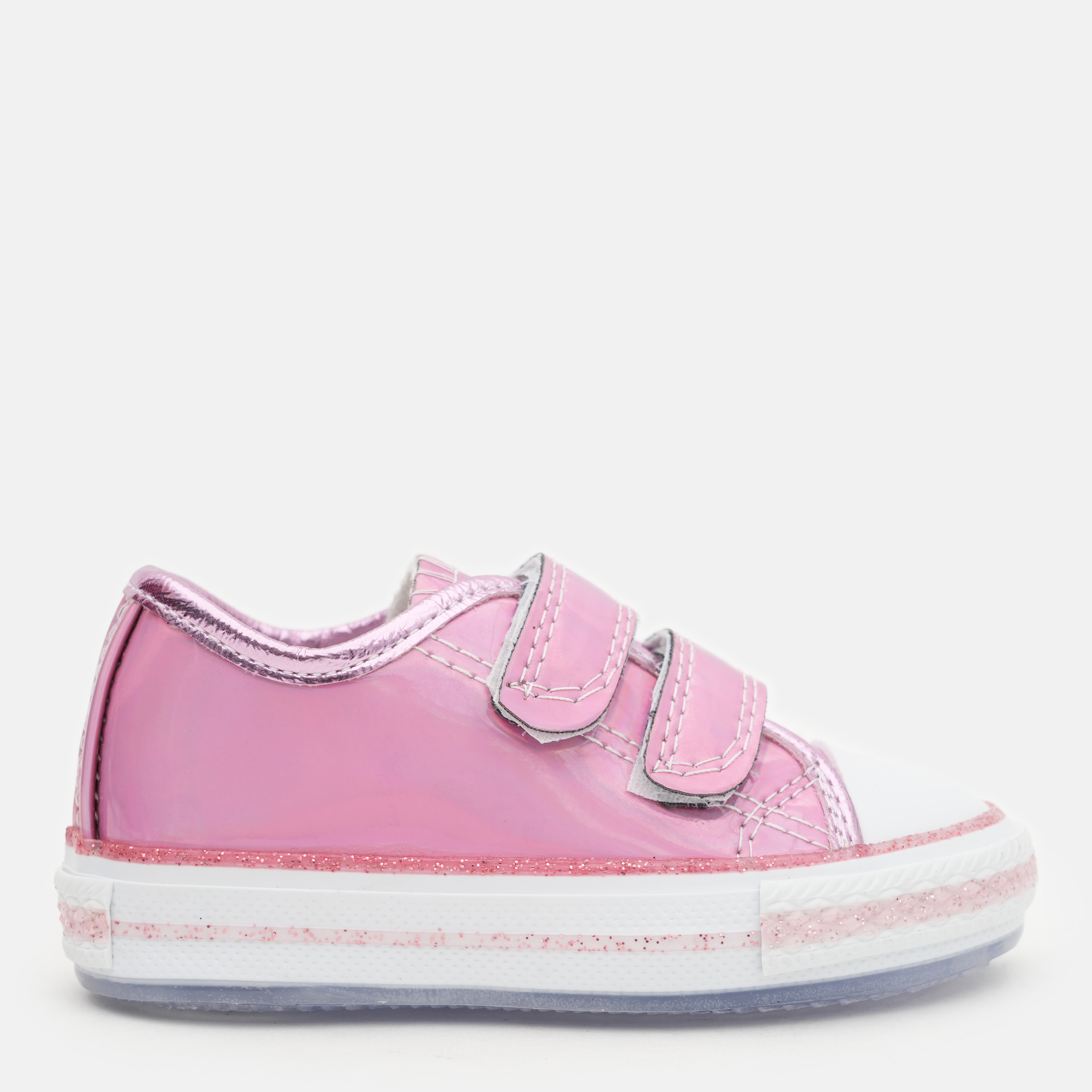 Акція на Дитячі кеди для дівчинки VUVU KIDS Leather-Pink. lace. sequined 3736 6 22 Рожеві від Rozetka