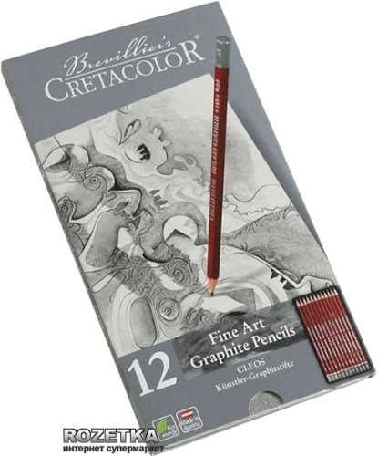 

Набор графитных карандашей Cretacolor Cleos 12 цветов (9002592160521)