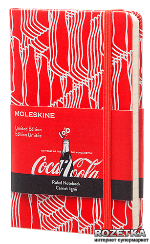 

Записная книга Moleskine Coca-Cola 9 х 14 см 192 страницы в линейку Красная (8051272891249)