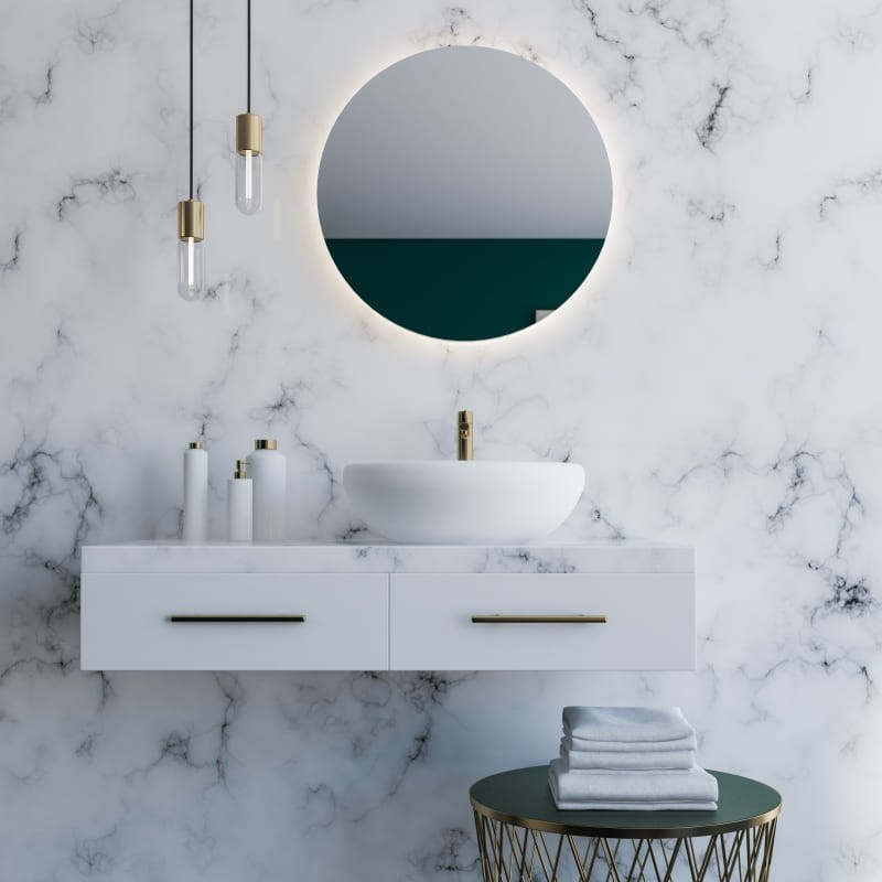 

Круглое зеркало с подсветкой амбилайт Spark-decor Solo II 900