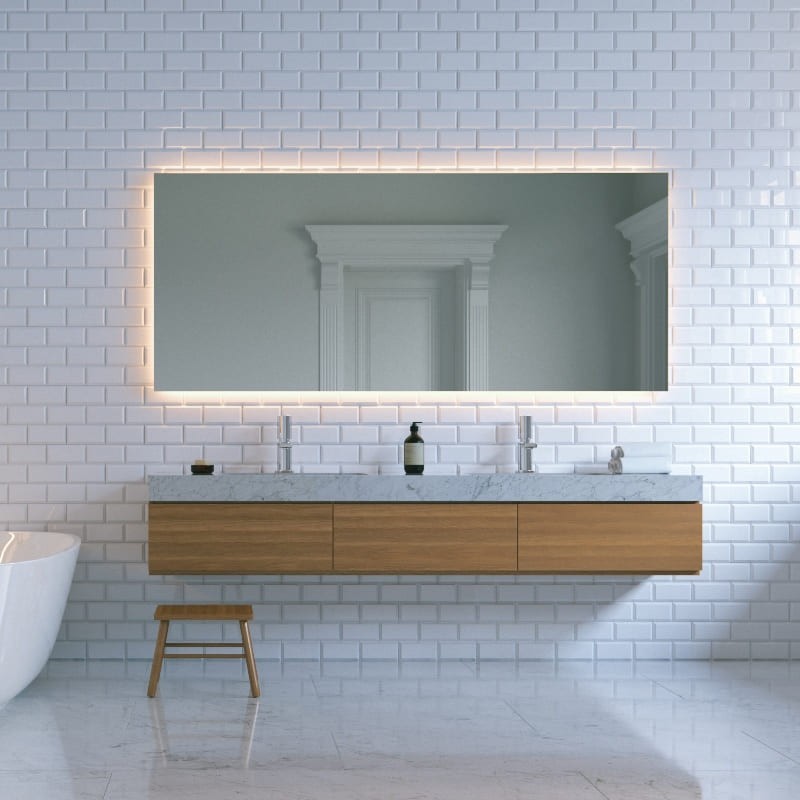 

Зеркало с подсветкой амбилайт Spark-decor Fantom 800х1000