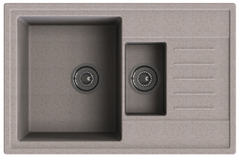 Кухонная мойка гранит METALAC X GRANIT QUADRO PLUS 1.5 D (158551 ...