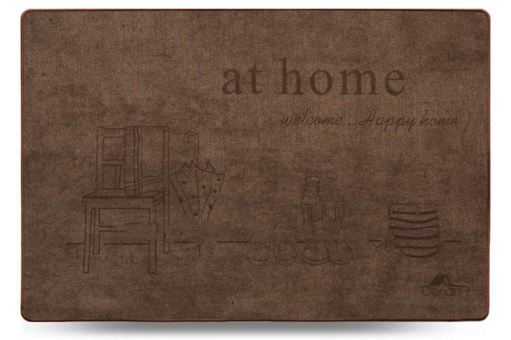

Коврик универсальный Dariana At Home Шерсть 68x120 см коричневый D-6888