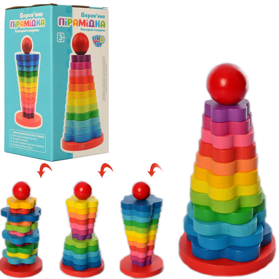 

Деревянная игрушка Tree Toys Пирамидка MD 1183