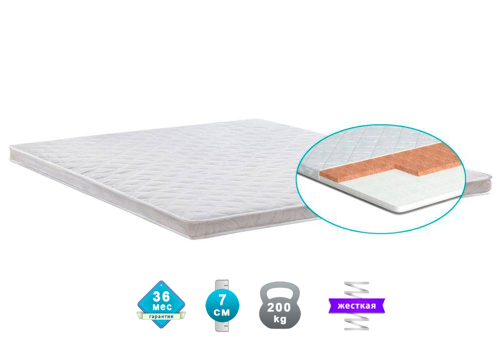

Матрас ортопедический Matroluxe Topper FUTON 4 85x180 см