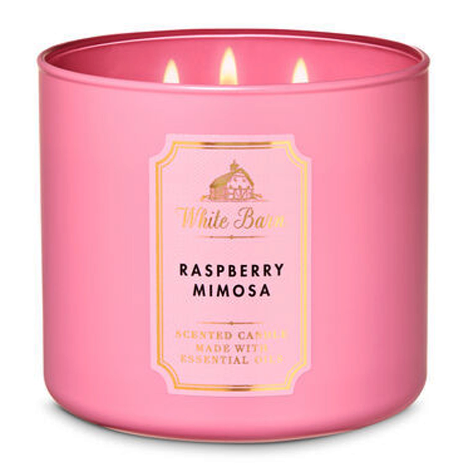

Свеча ароматизированная Bath and Body Works White Barn RASPBERRY MIMOSA 3-Wick Candle 411 г