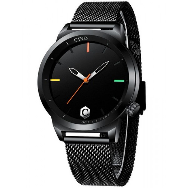 

Наручные часы Chronte John All Black мужские кварцевые + подарочная коробка