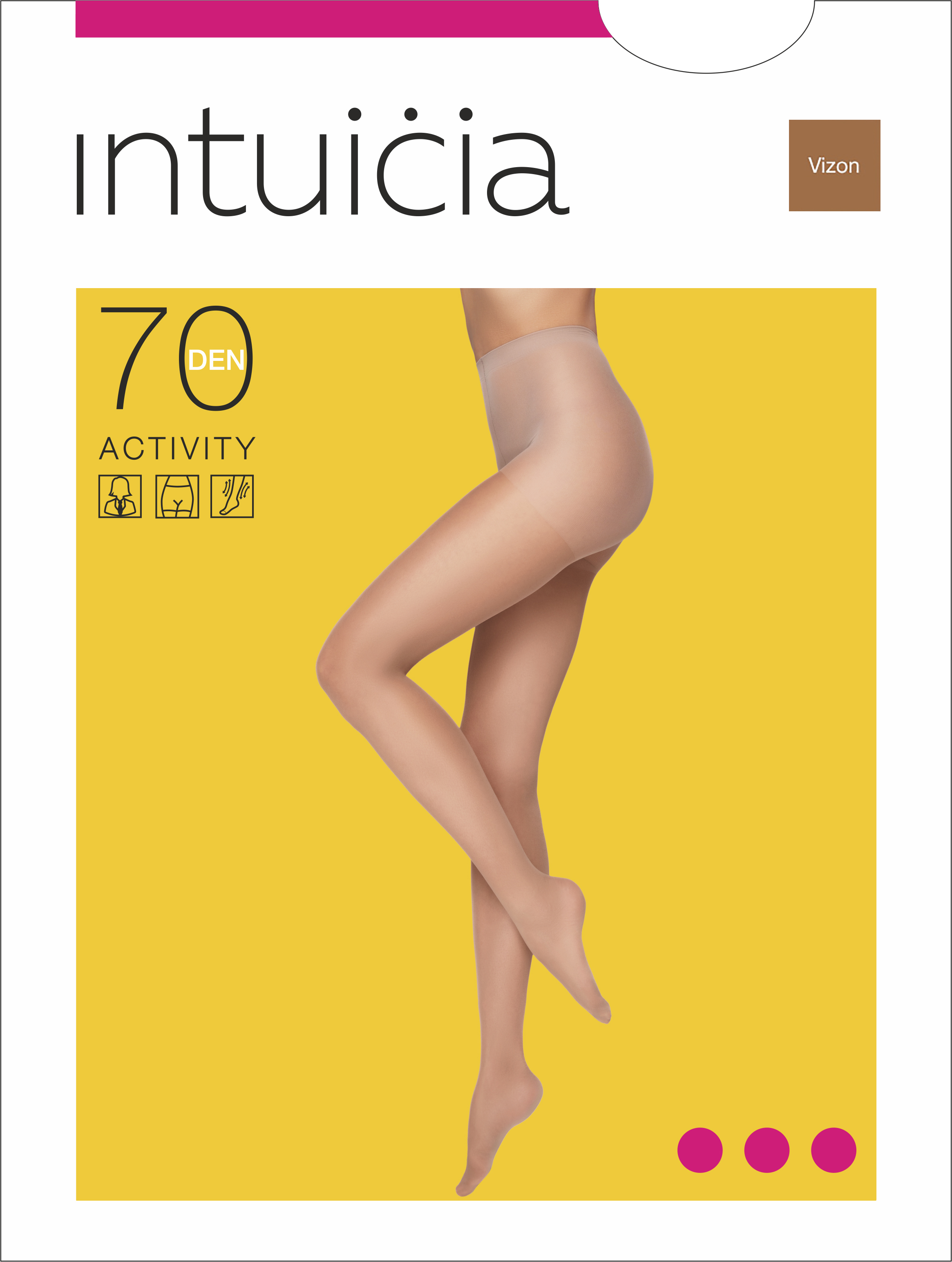 

Колготки Intuicia Activity 70 Den  р Vizone, Колготки Intuicia Activity 70 Den 3 р Vizone