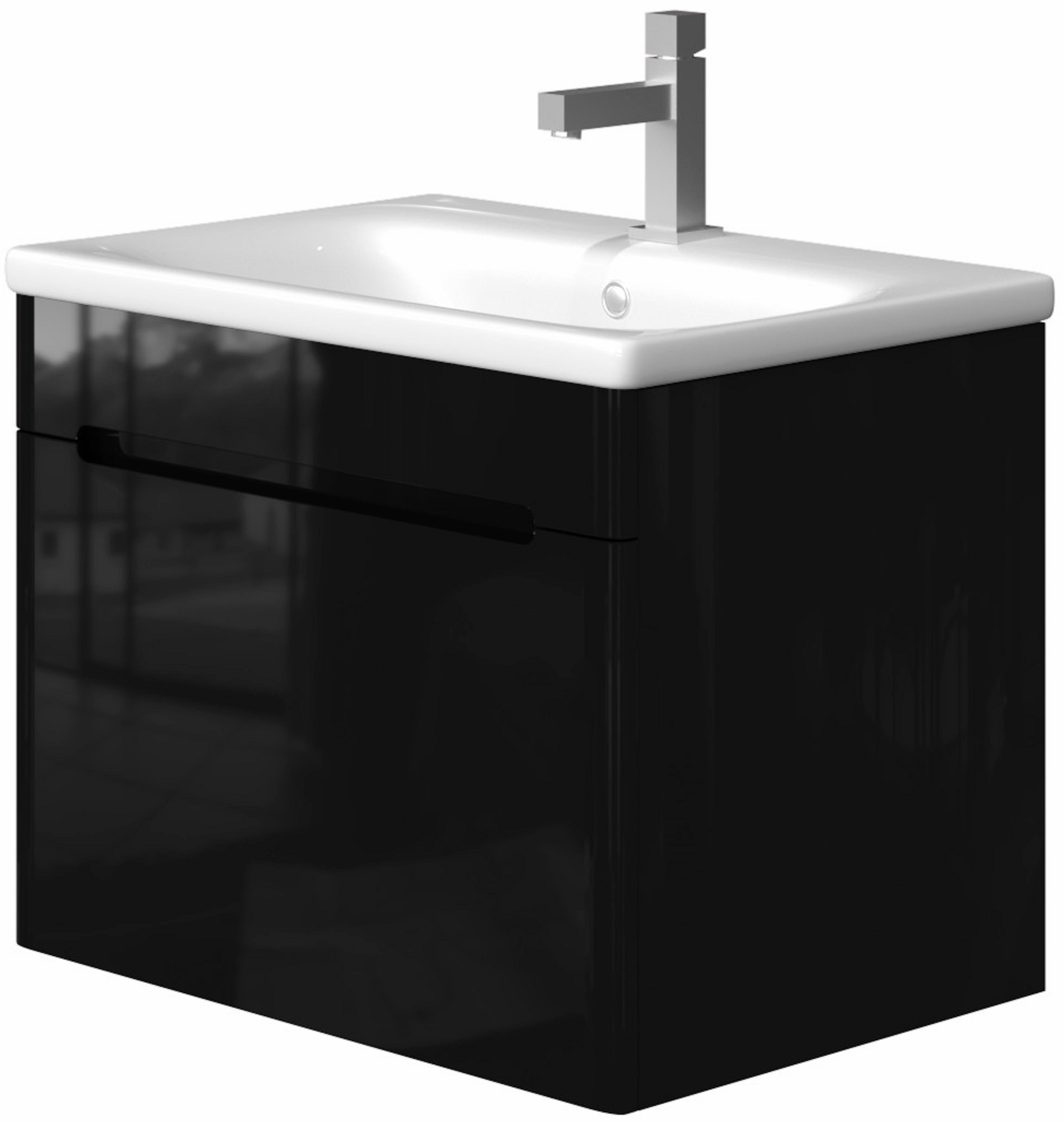 

Тумба Juventa TIVOLI TV-65 black с умывальником Soft 65