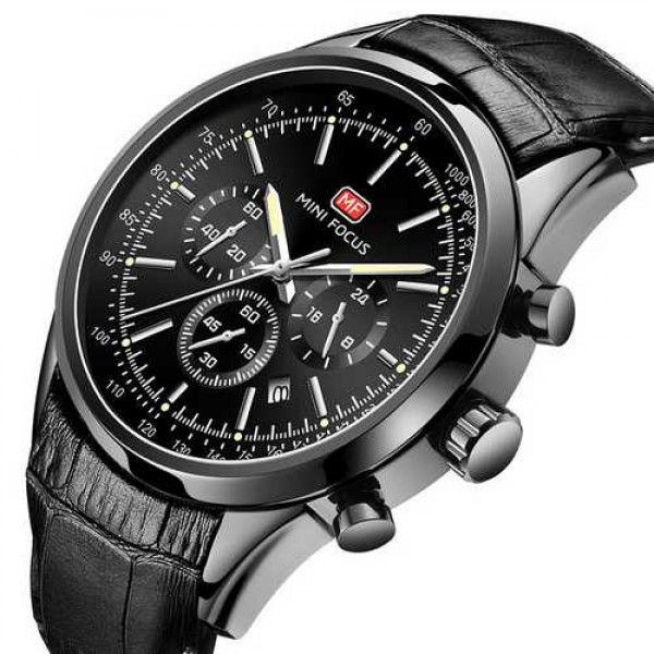 

Наручные часы Mini Focus MF0116G.01 All Black мужские кварцевые + подарочная коробка