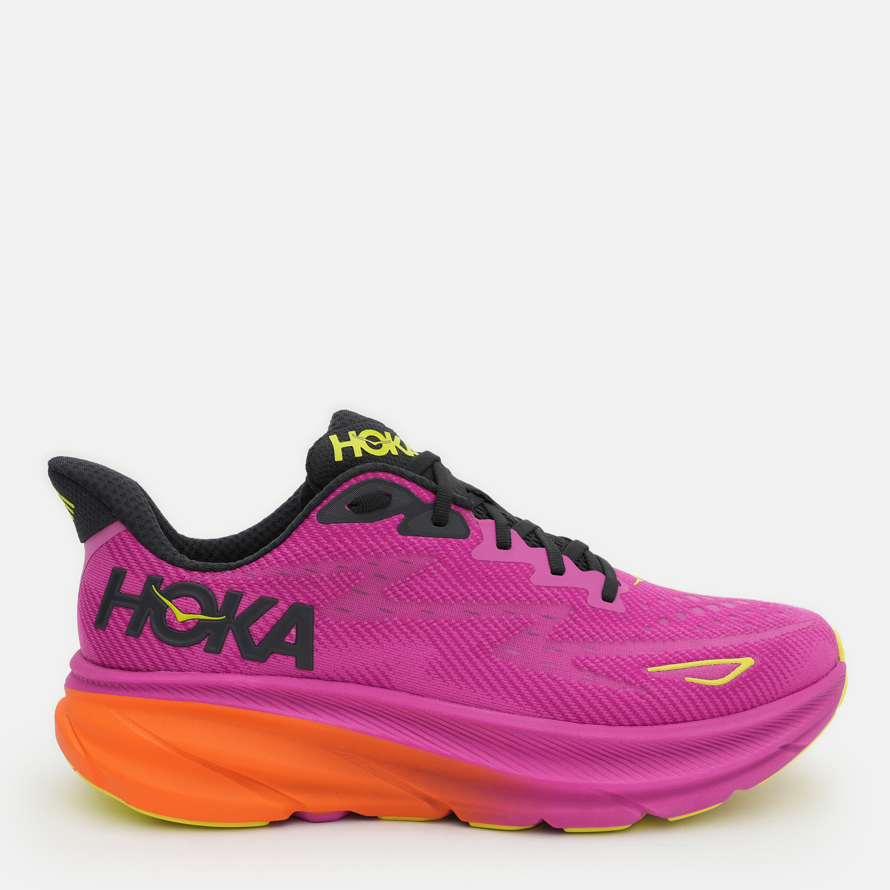 Акція на Чоловічі кросівки для бігу HOKA ONE ONE M Clifton 9 1127895-FCK 46.5 (12US) 30 см Рожеві від Rozetka