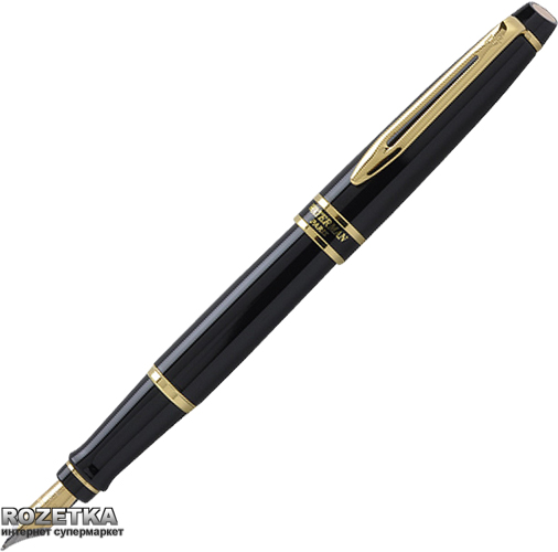 

Ручка перьевая Waterman Expert Black FP Синяя Черный корпус (10 021)
