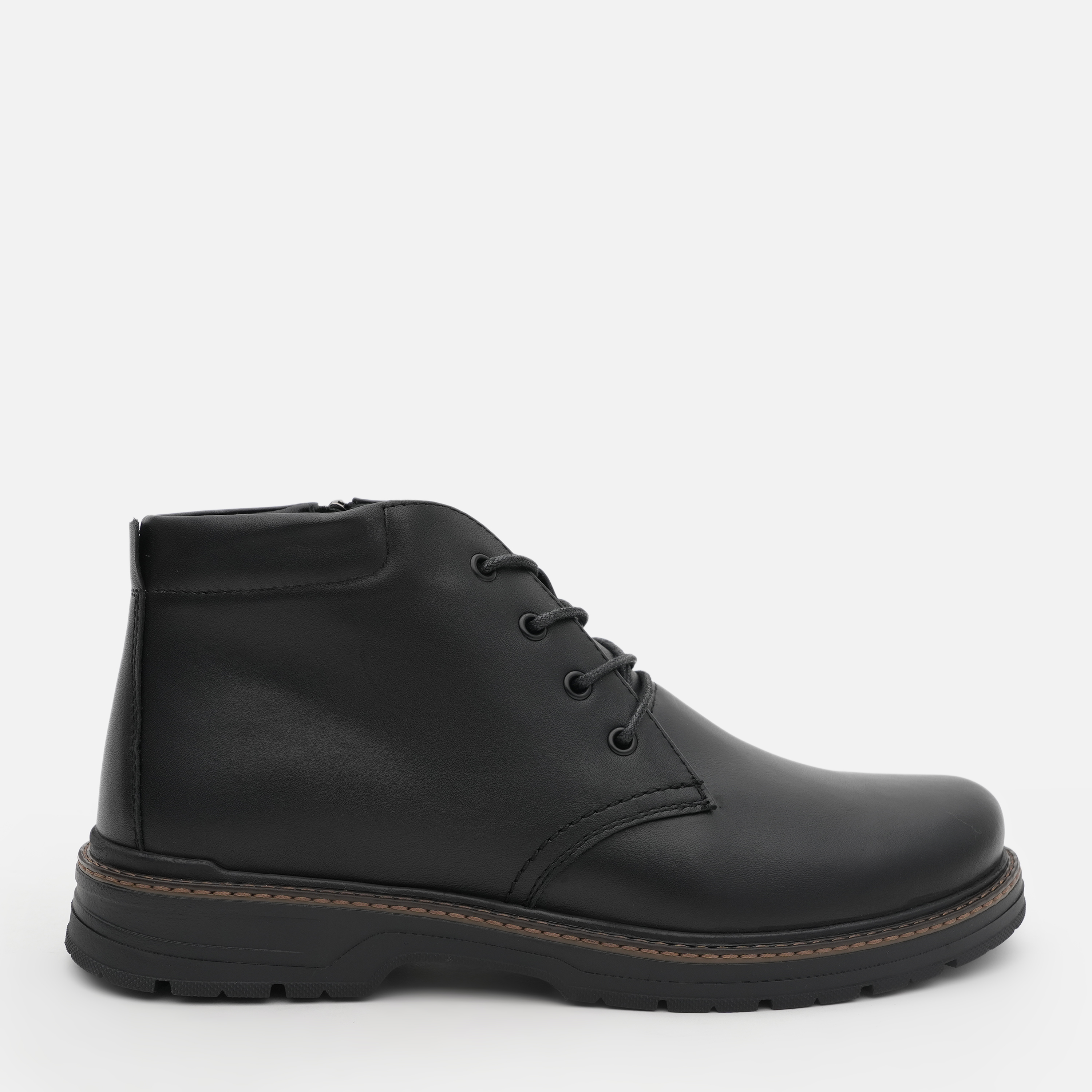 Акція на Чоловічі черевики зимові Prime Shoes 730 Black Leahter 16-730-30111 40 26.5 см Black від Rozetka