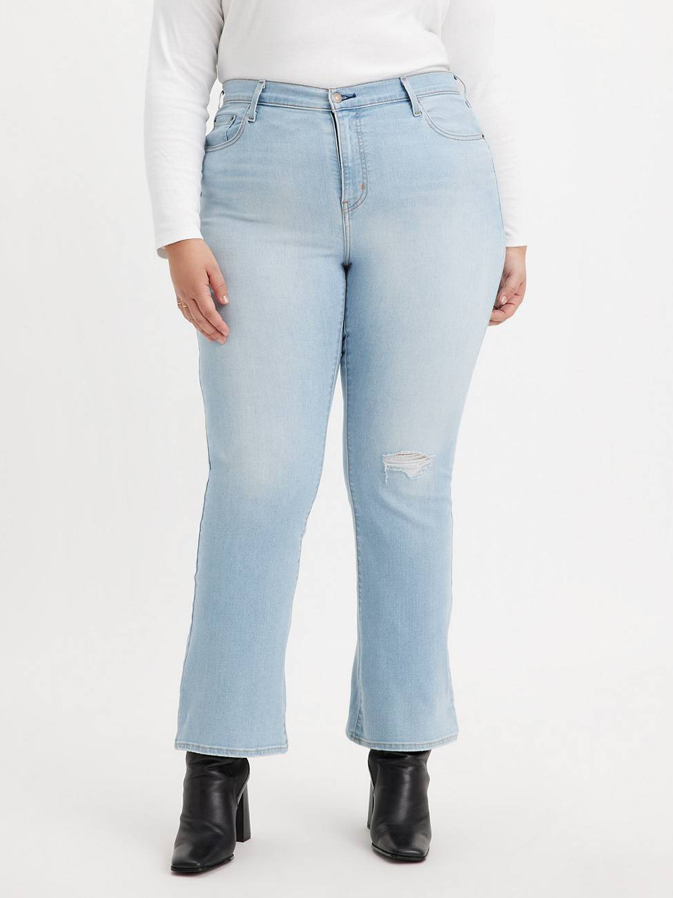 Акція на Джинси Клеш жіночі Levi's 725 High Rise Bootcut 628653640 XL Блакитні від Rozetka