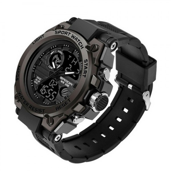 

Наручные часы Sanda 739 All Black мужские комбинированные + подарочная коробка