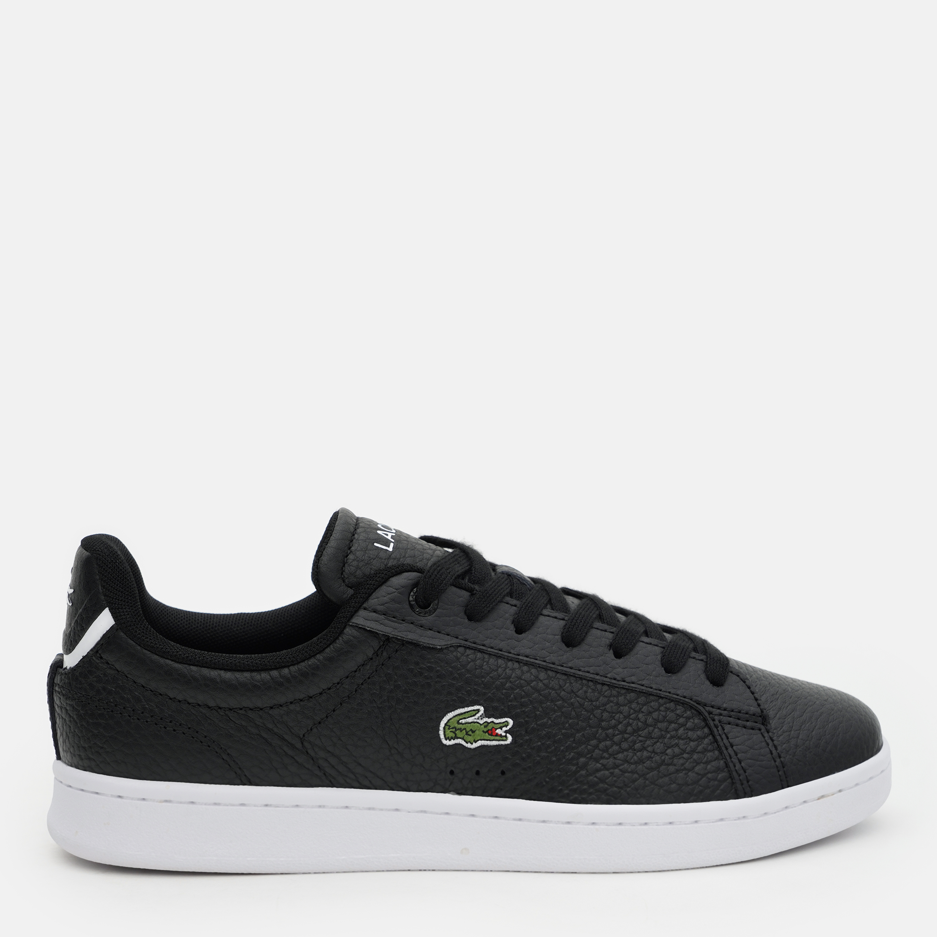 Акція на Жіночі кеди низькі Lacoste Carnaby 744SFA0005-312 37.5 (T4.5) 24 см Чорні від Rozetka