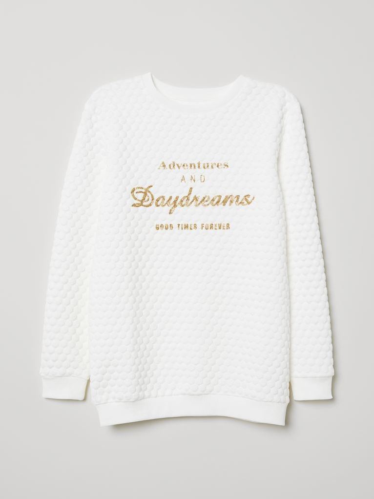 

Свитшот H&M 0627009 170 cm Белый