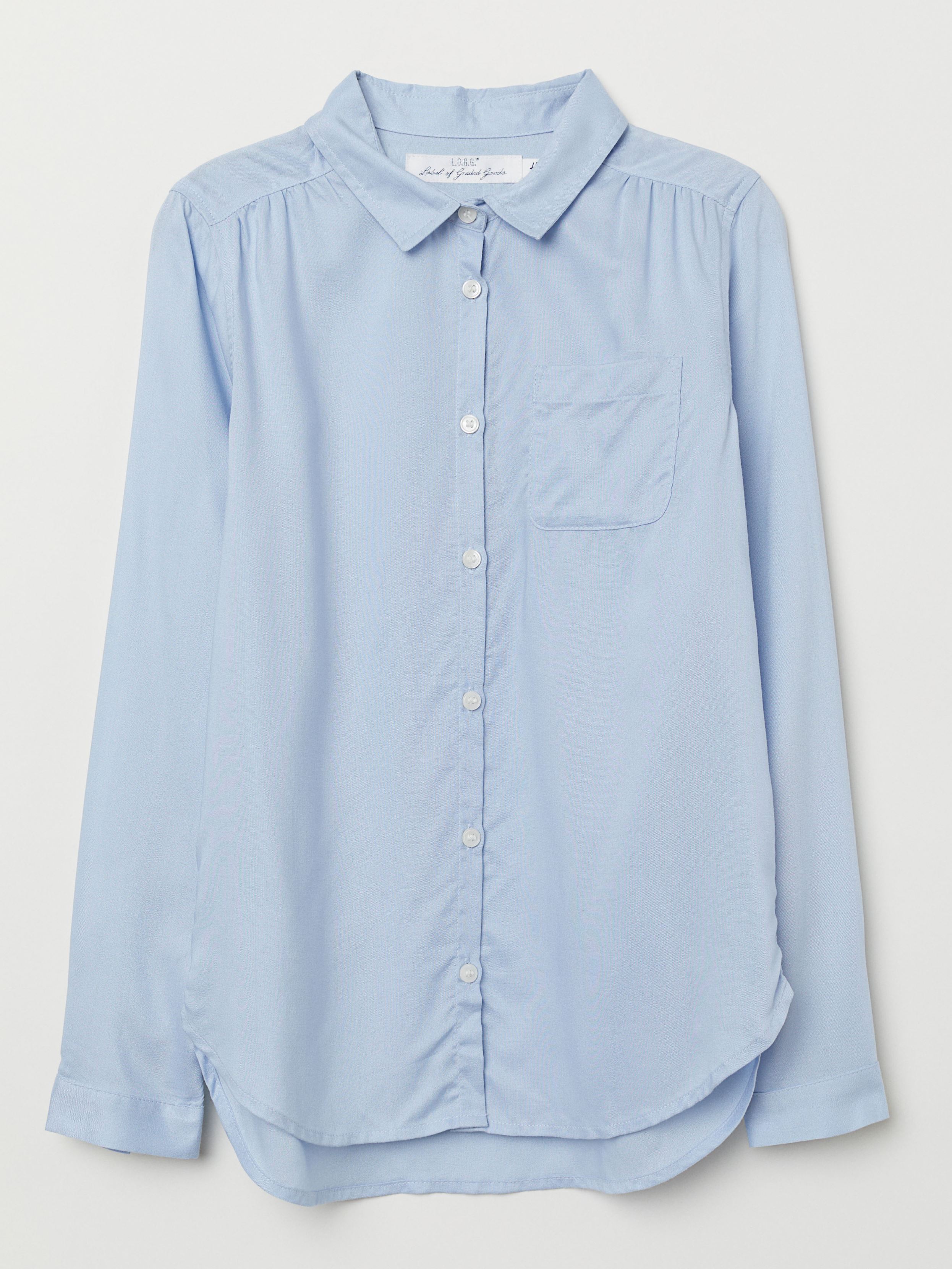 

Рубашка из вискозы H&M 0626052 170 cm (59440170cm) Голубой