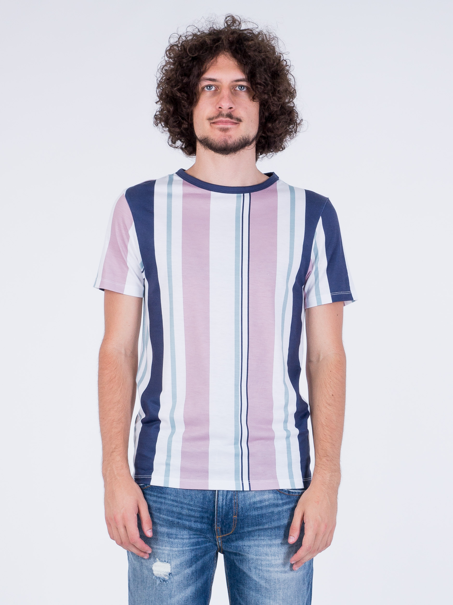

Футболка River Island MC/RI/2107-5 M Полоска