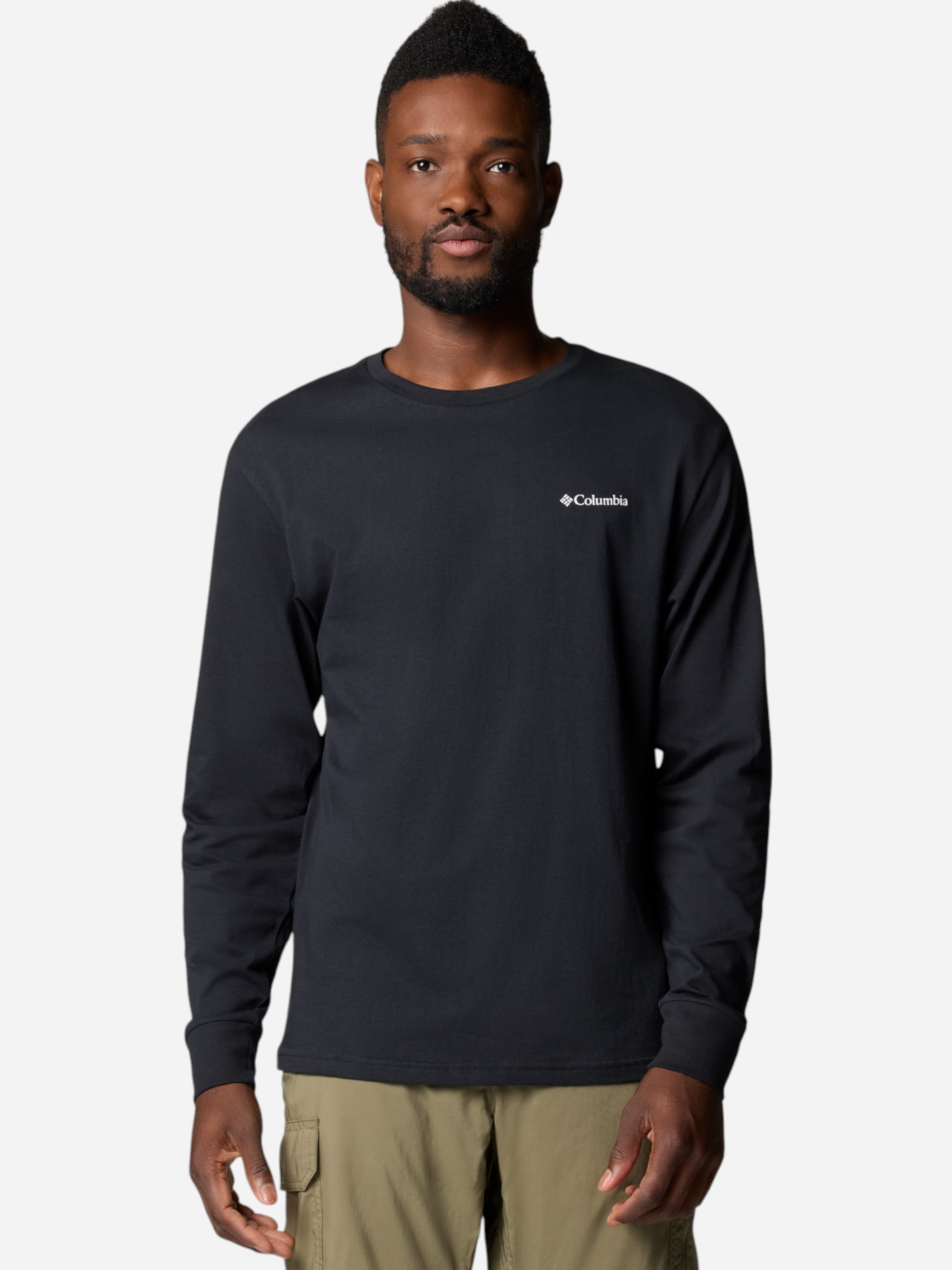 Акція на Лонгслів чоловічий Columbia North Cascades Long Sleeve Tee 1834021009 M Чорний від Rozetka