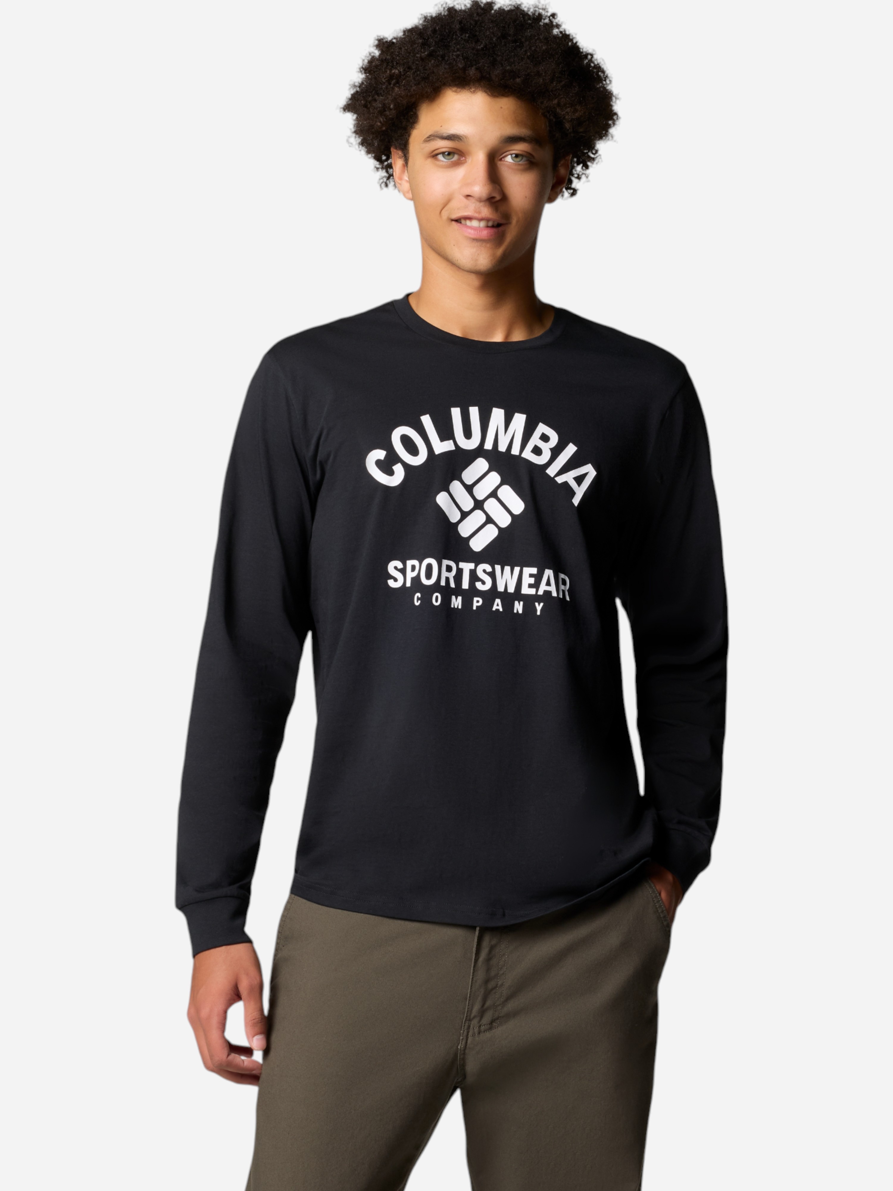 Акція на Лонгслів чоловічий Columbia Rockaway River Graphic LS Tee 2022191009 L Чорний від Rozetka