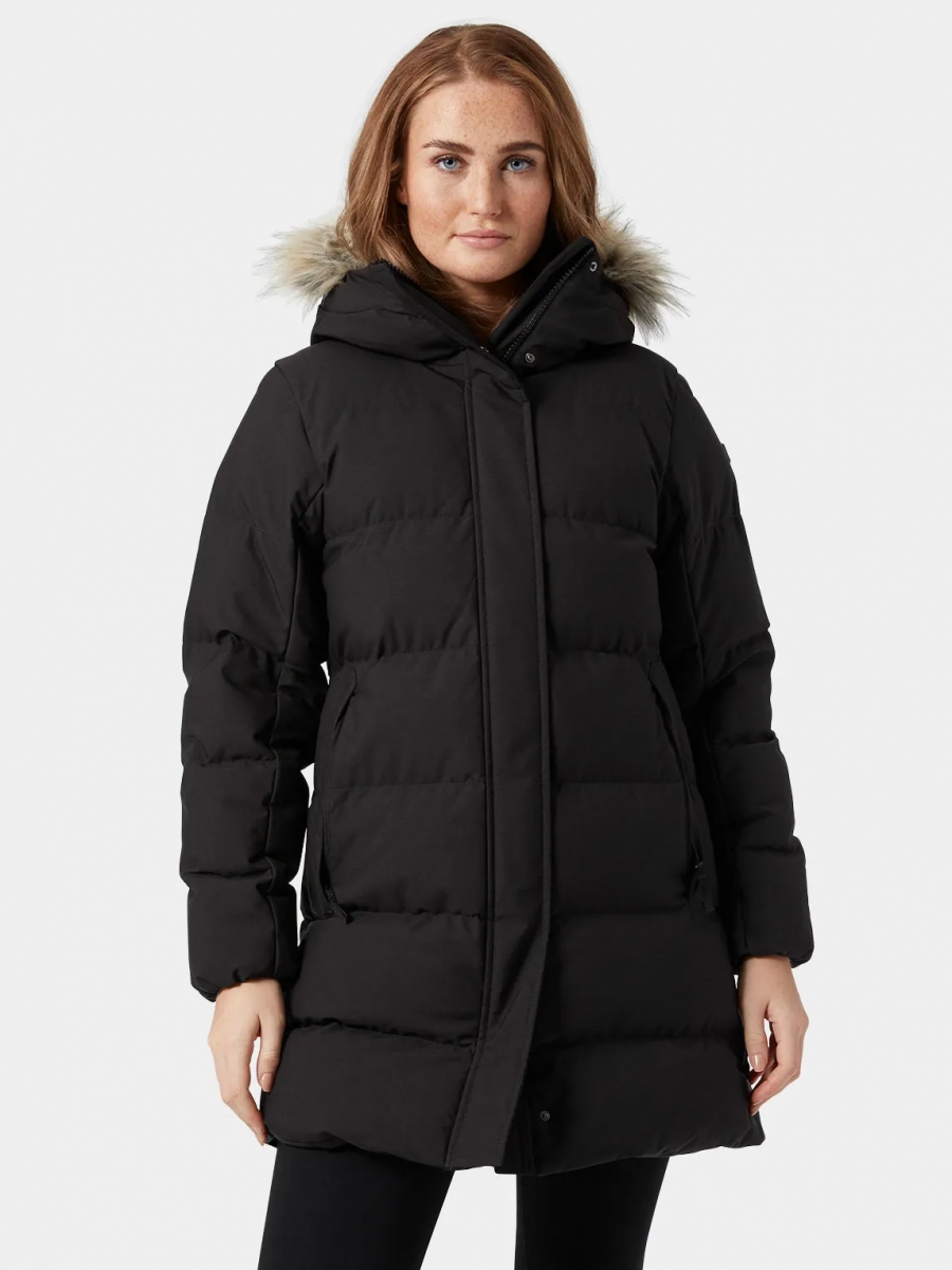 Акція на Куртка зимова жіноча Helly Hansen W Blossom Puffy Parka 53624-990 L Чорна від Rozetka