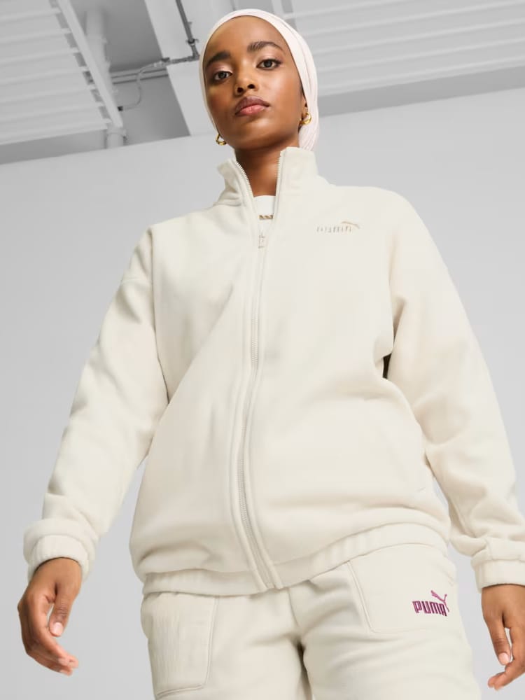 Акція на Толстовка на блискавці утеплена жіноча Puma Essentials Elevated 68153187 XL Блакитна від Rozetka