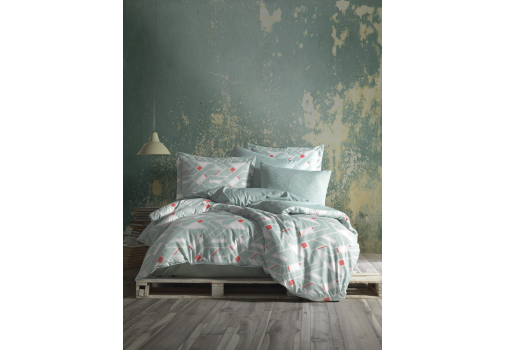 

Комплект постельного белья Class Regina Green 200x220 Разноцветный