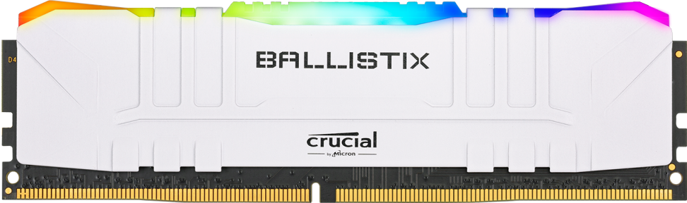 

Оперативная память Crucial DDR4-3200 16384MB PC4-25600 Ballistix RGB White (BL16G32C16U4WL)