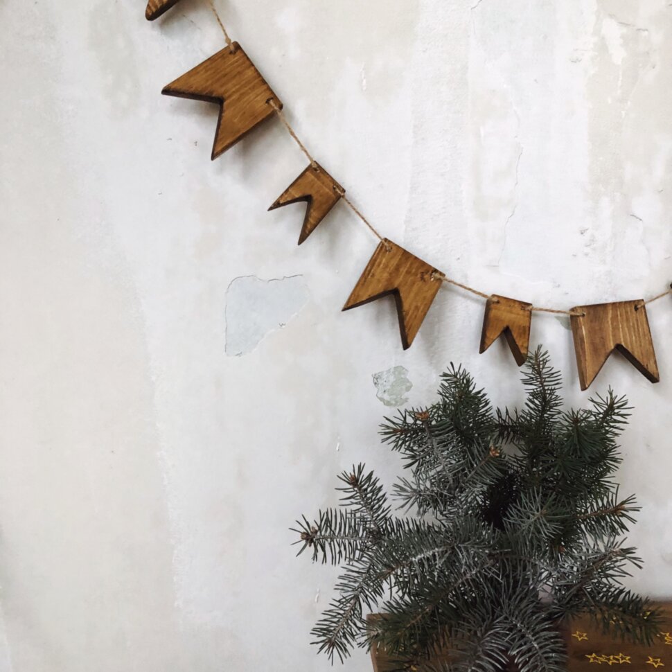 

Деревянные флажки-гирлянда Advent (Advent) TARLINI home