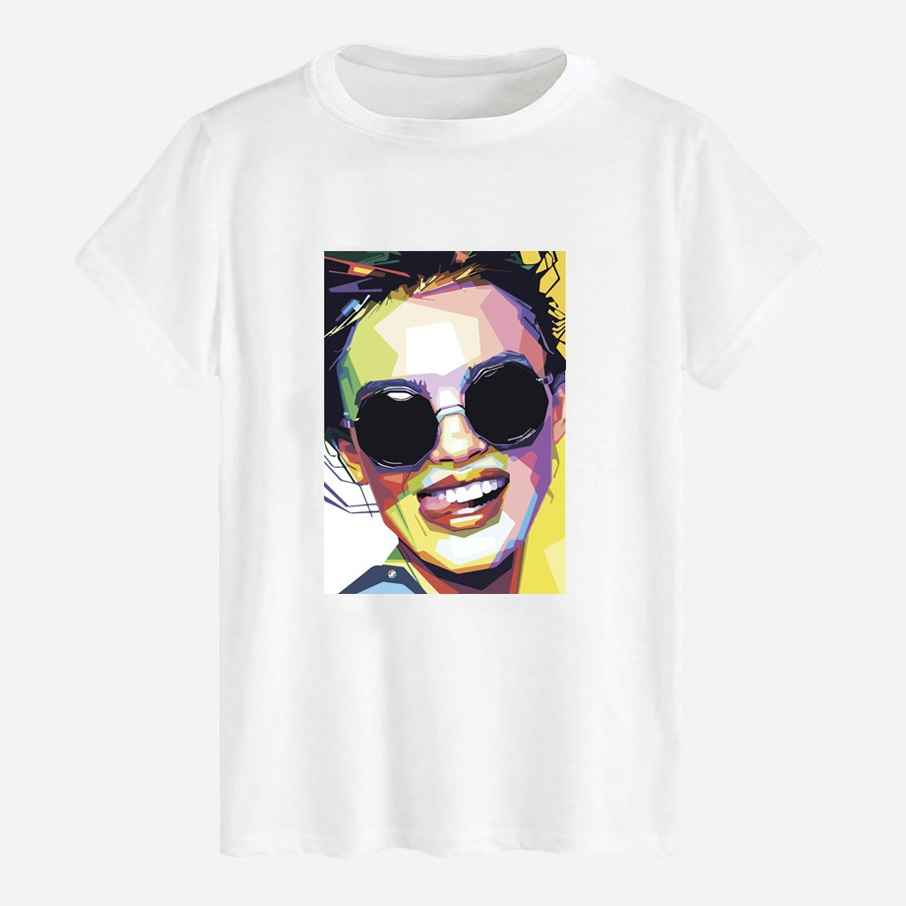 Акція на Футболка бавовняна довга чоловіча Likey Girl Pop Art M150-0135 3XL Біла від Rozetka