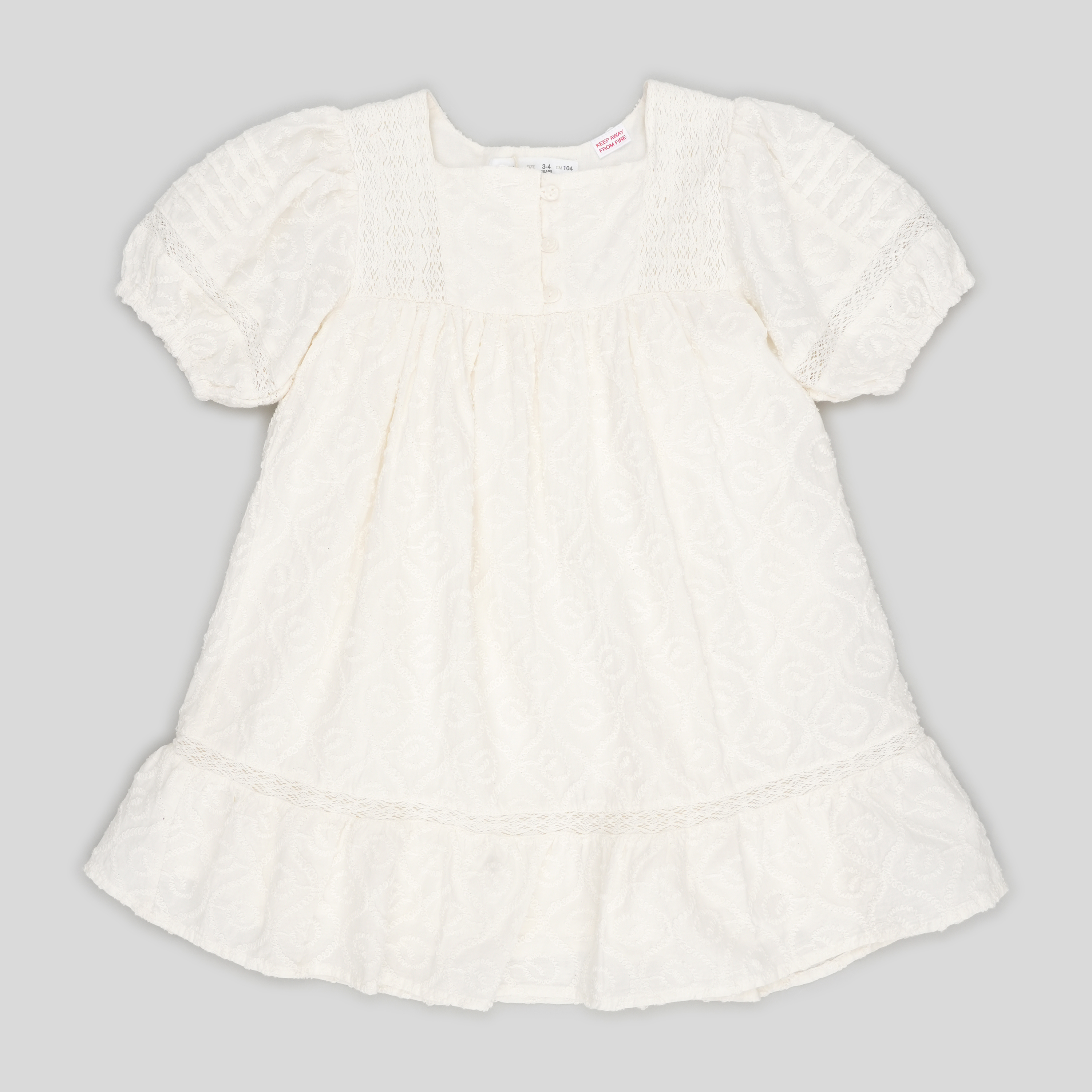 Акція на Сукня для дівчат Zara 1381/510 104 см White від Rozetka