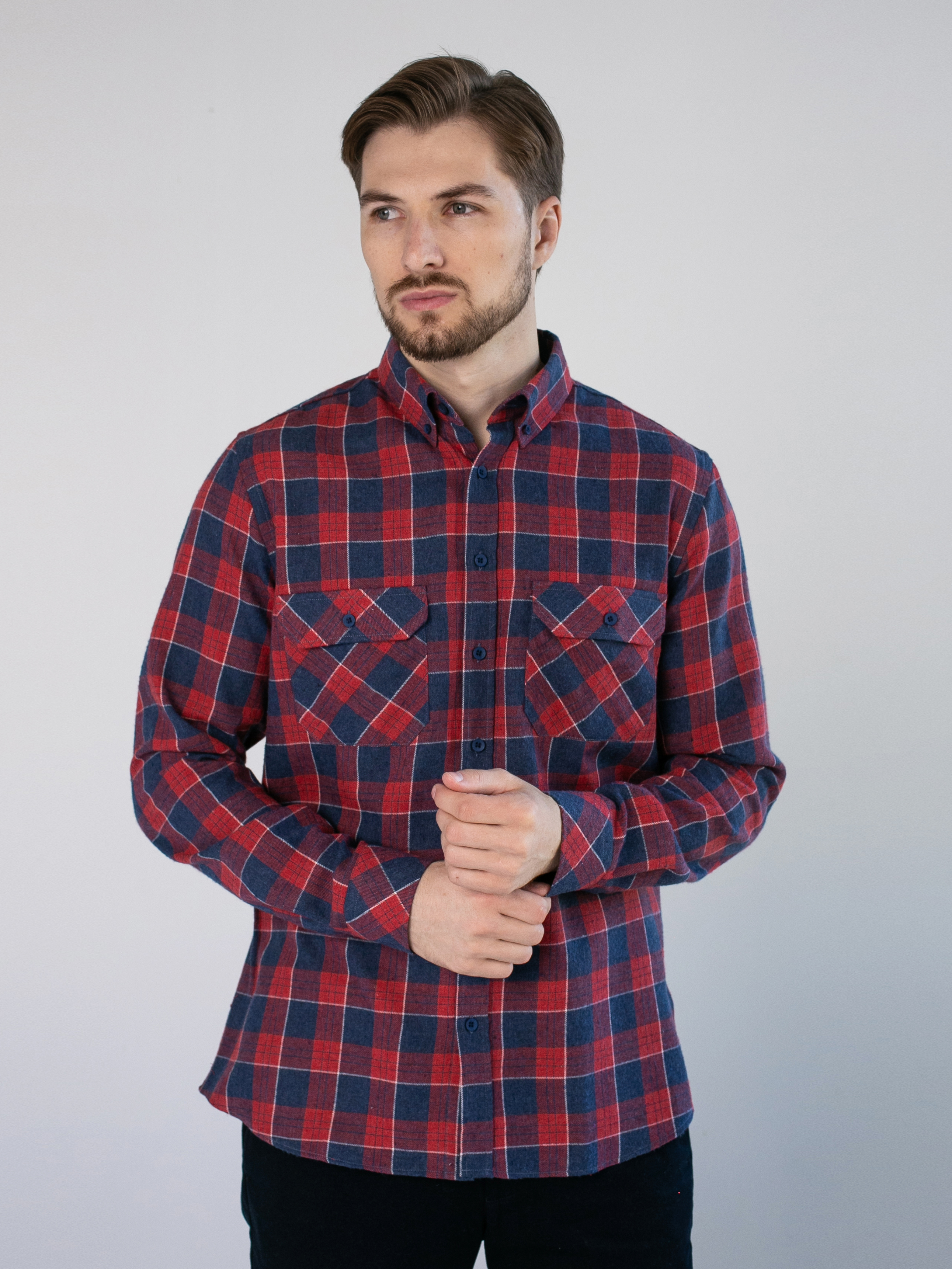 Акція на Сорочка бавовняна чоловіча Garrt Red Tartan 81SH0029RD 2XL Червона від Rozetka