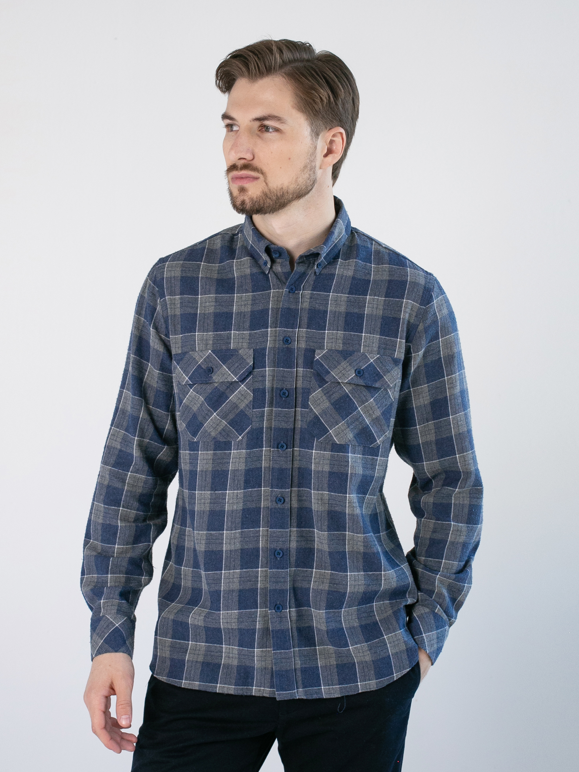 Акція на Сорочка бавовняна чоловіча Garrt Grey Tartan 81SH0029GR XL Сіра від Rozetka