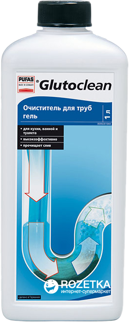 Акція на Очиститель для труб Glutoclean 1 л (4044899377931) від Rozetka UA