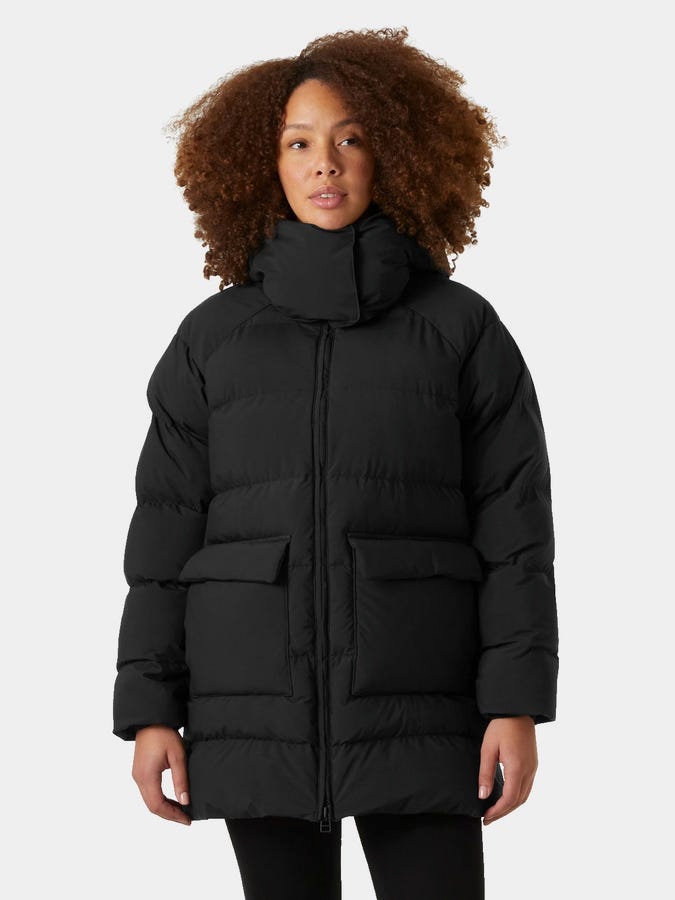 Акція на Куртка зимова коротка жіноча Helly Hansen W Ellie Puffy Parka 53108-990 L Чорна від Rozetka