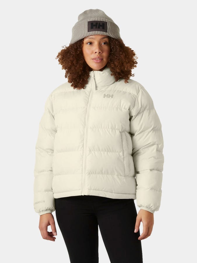 Акція на Куртка зимова коротка жіноча Helly Hansen W Yu 23 Reversible Puffer 54061-034 M Кремова від Rozetka