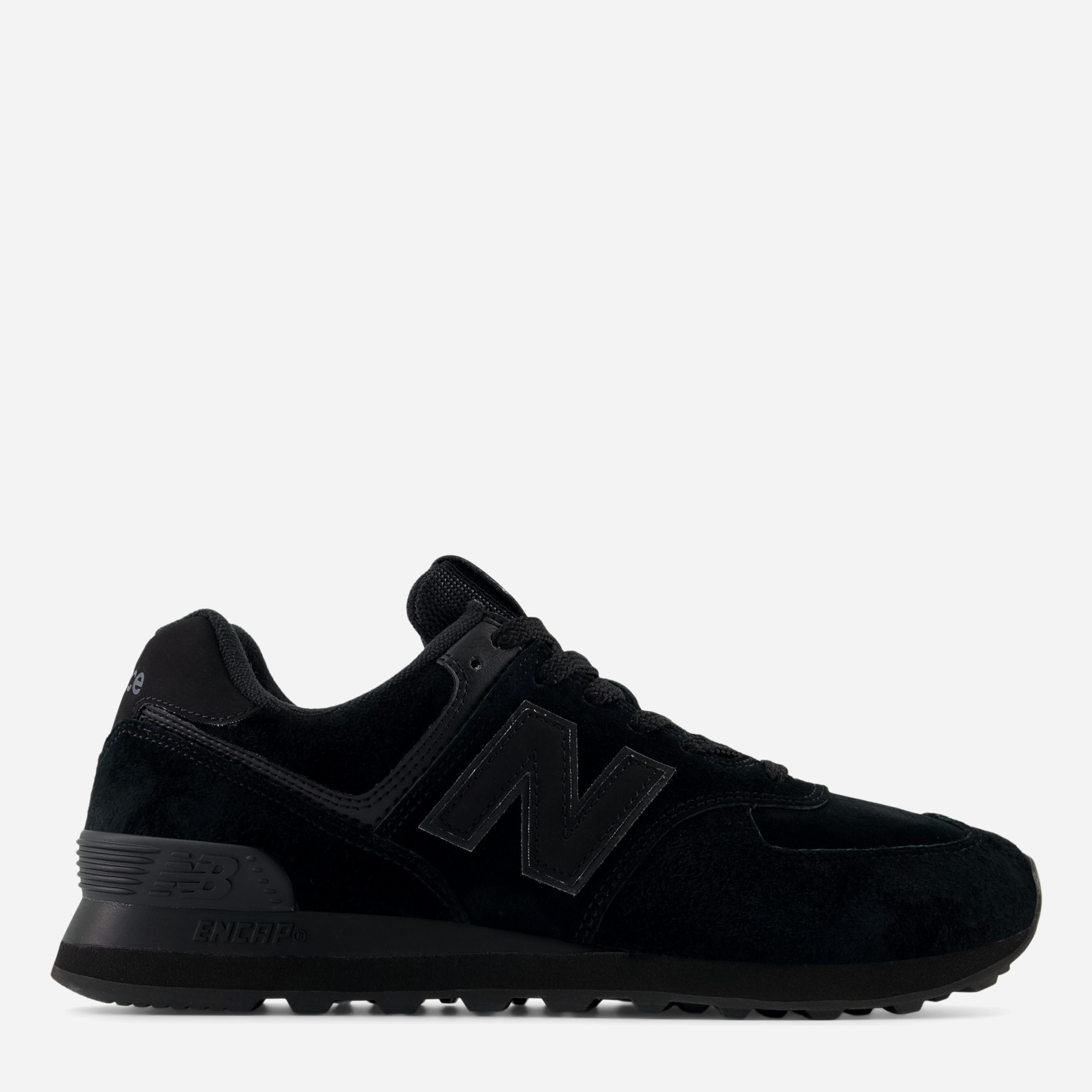 Акція на Чоловічі кросівки New Balance 574 U574LEA 45.5 (11.5US) 29.5 см Чорно-чорні від Rozetka