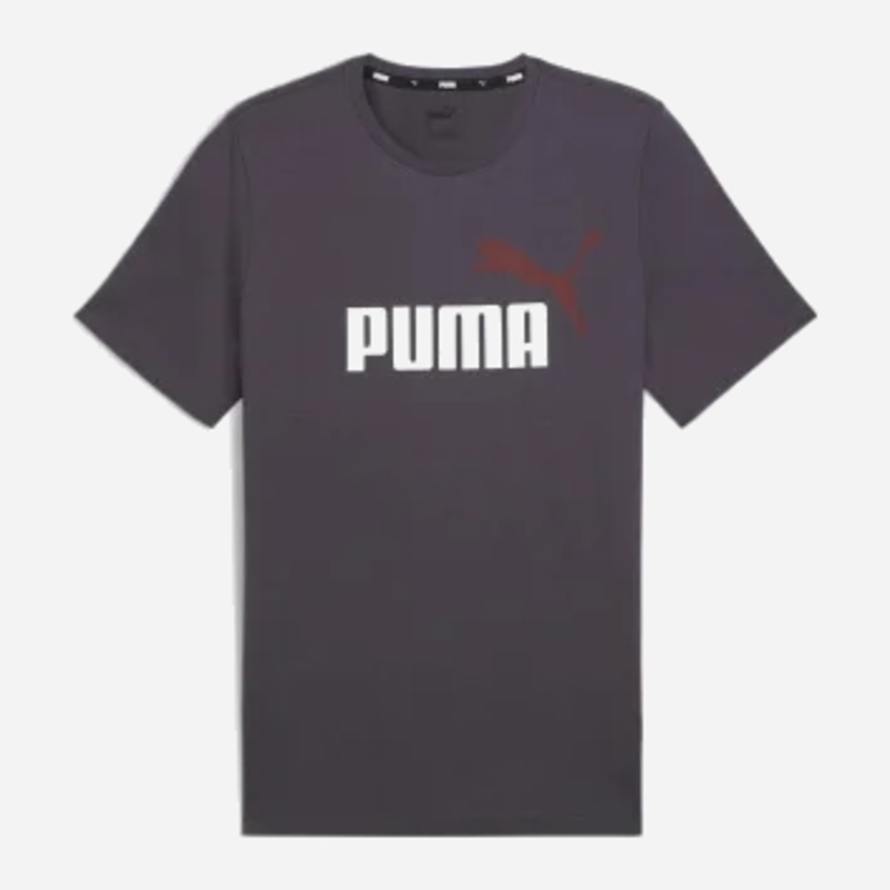 Акція на Футболка бавовняна довга чоловіча Puma Essentials+ 58675969 S Темно-сіра від Rozetka