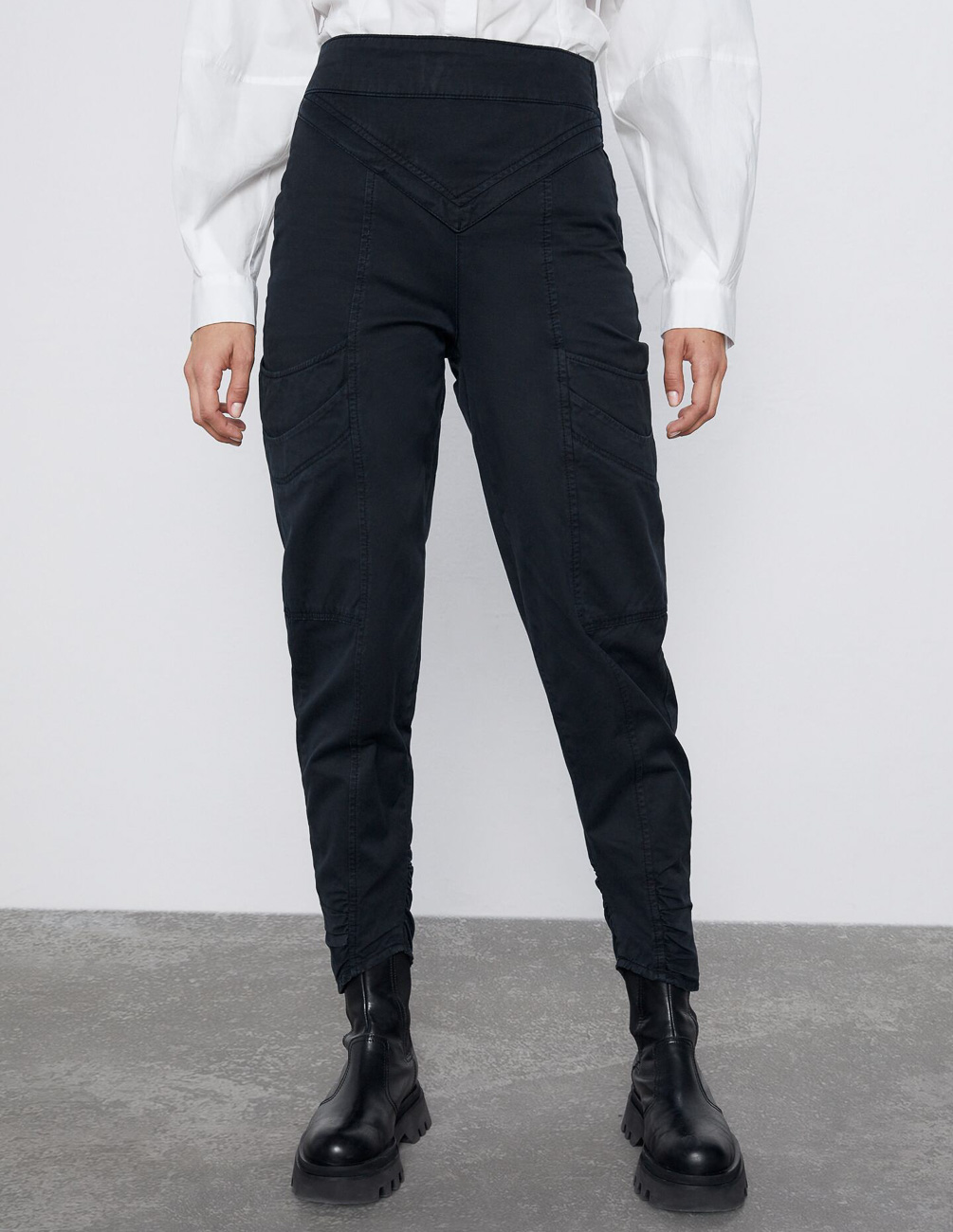 

Брюки Zara Ж1049773 (9632/252/800) цвет черный 28