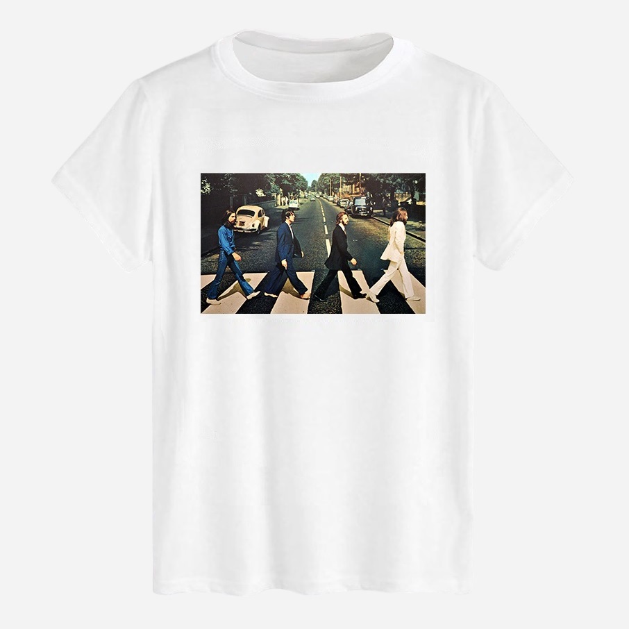 Акція на Футболка бавовняна довга чоловіча Likey The Beatles M150-0428 XL Біла від Rozetka