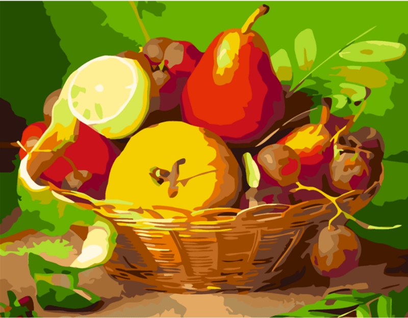 Картины по номерам натюрморт с фруктами