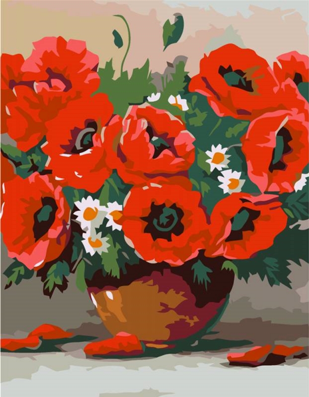 

Картина по номерам Rosa Start Натюрморт. Маки 35 x 45 см (4823098520955)