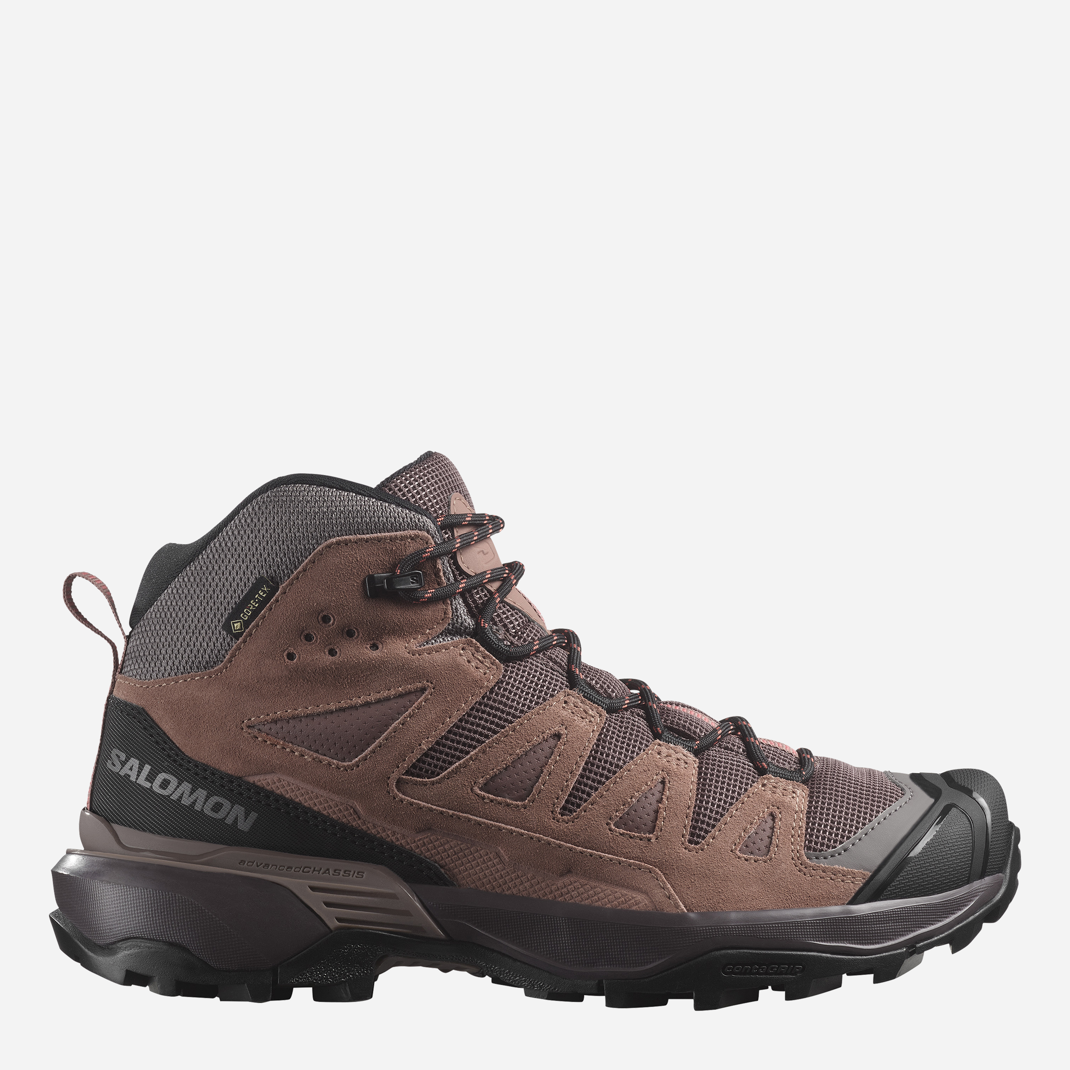 Акція на Жіночі черевики для туризму низькі з Gore-Tex 360 Ltr Mid Gtx W L47571000 38 (6.5US/5UK) 24 см Бордові від Rozetka