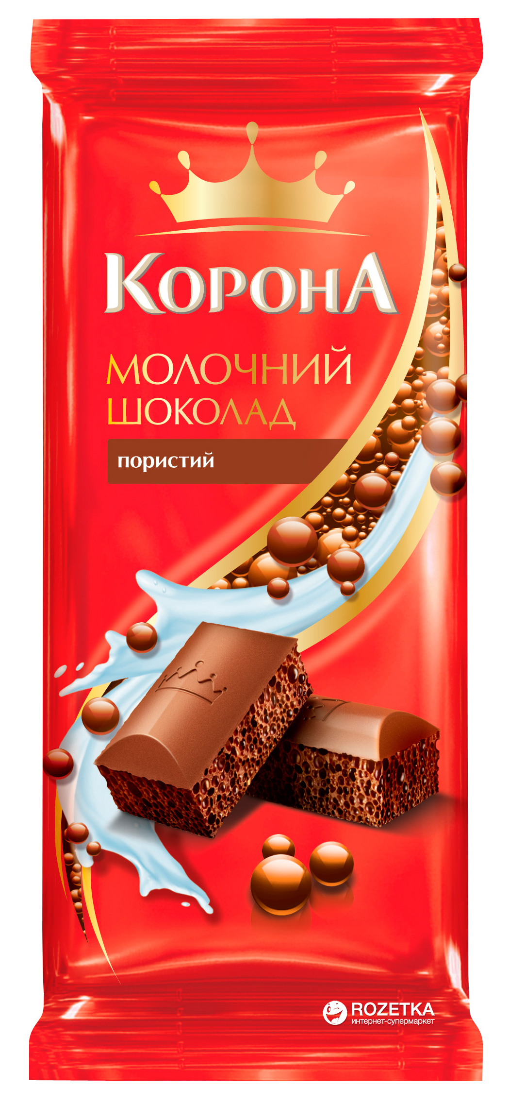 Шоколад Корона молочный пористый 90 г (7622300411831) – купить в ...