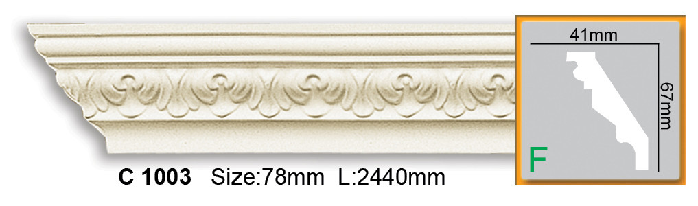 

Карниз с орнаментом Gaudi Decor C 1003